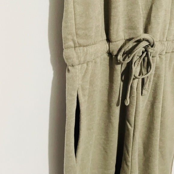 Olive Racerback Drawstring Waist Jogger Jumpsuit by Hippie Rose - Picture 7 of 13